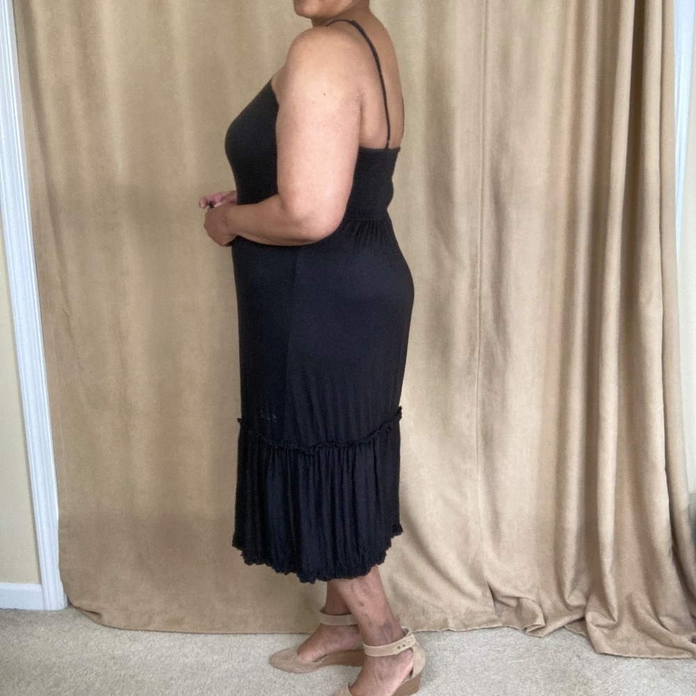 Lane Bryant Seven7 Dress Keyhole Neckline Size 14/16 Black - Picture 4 of 12